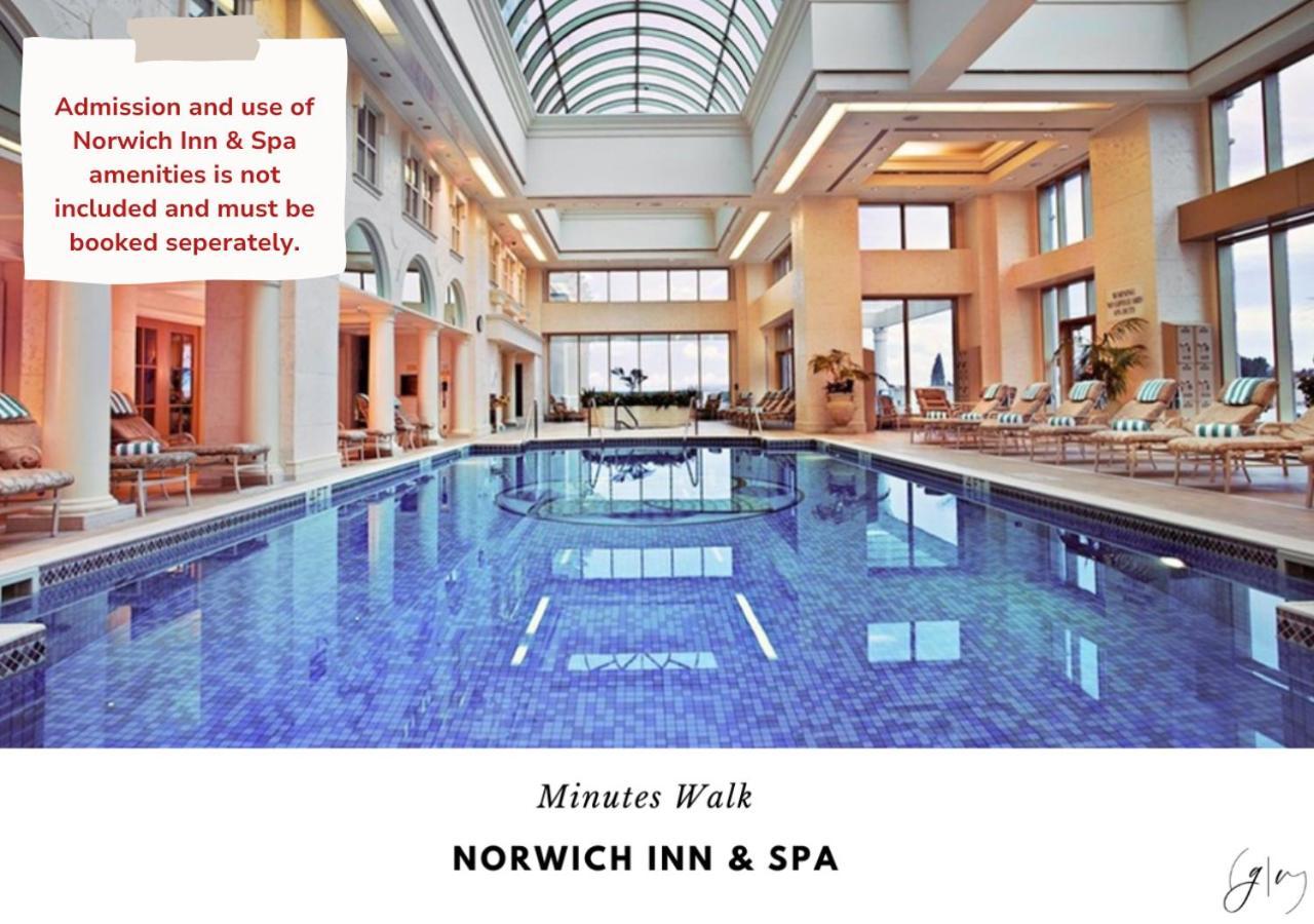 Luxury Villa- 3 Mins To Mohegan- Fully Stocked With Fireplace- Jacuzzi, Saltwater Pools, Sauna ノーウィッチ エクステリア 写真
